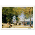 Vue près de Rouen – Richard Parkes Bonington, détail de la reproduction