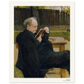 Homme lisant – Emanuel Baschny, reproduction d'art