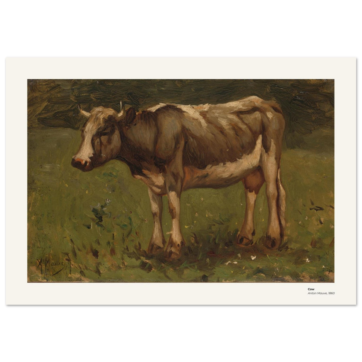 Vache – Anton Mauve, reproduction d'art