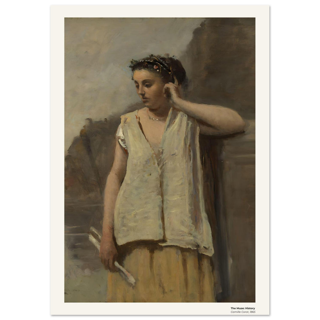 La Muse : Histoire – Camille Corot, détail de la reproduction