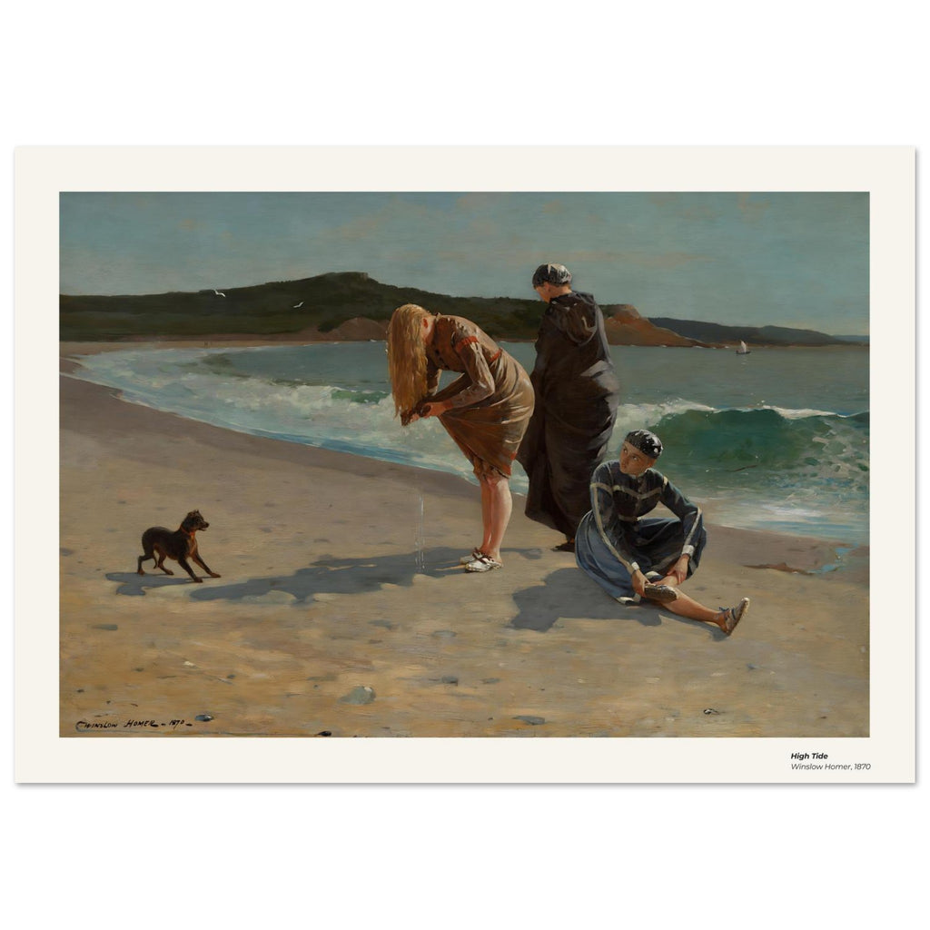 Marée haute – Winslow Homer, détail de la reproduction