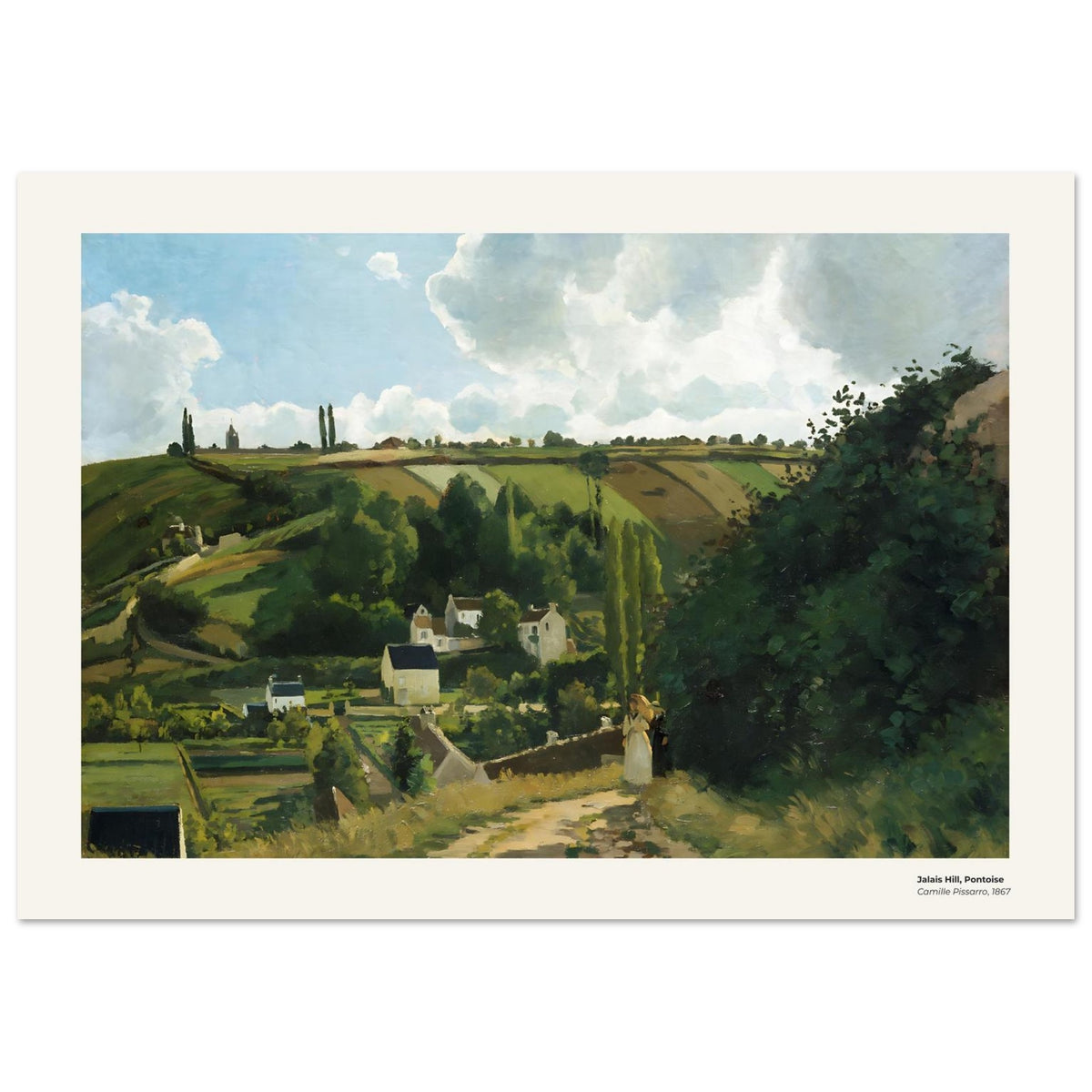 Colline de Jalais, Pontoise – Camille Pissarro, reproduction d'art