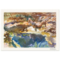 Homme et piscine, Floride – John Singer Sargent, détail de la reproduction