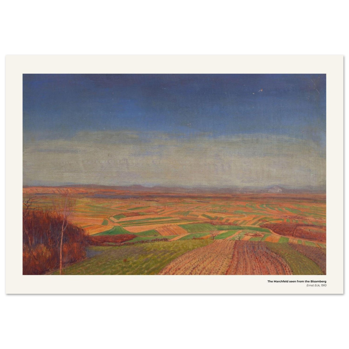 Le Marchfeld vu depuis le Bisamberg – Ernst Eck, reproduction d'art