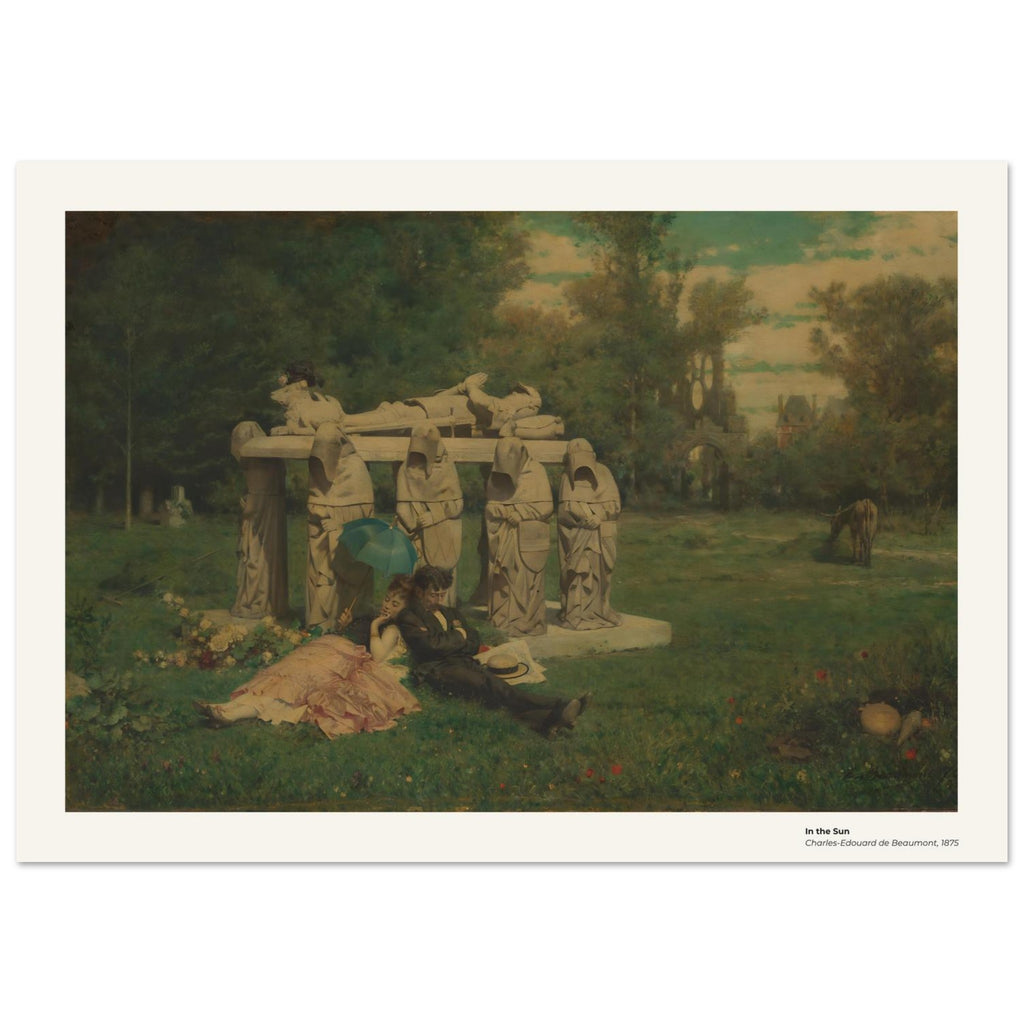 Au soleil – Charles-Édouard de Beaumont, détail de la reproduction
