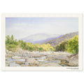 Paysage : Vue sur le Catskill Creek – John William Hill, détail de la reproduction