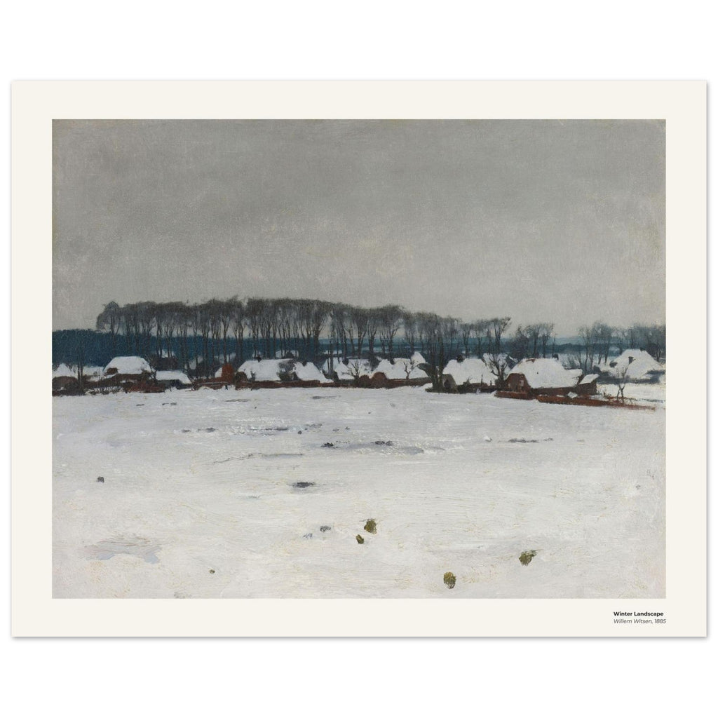 Paysage d'hiver – Willem Witsen, reproduction d'art