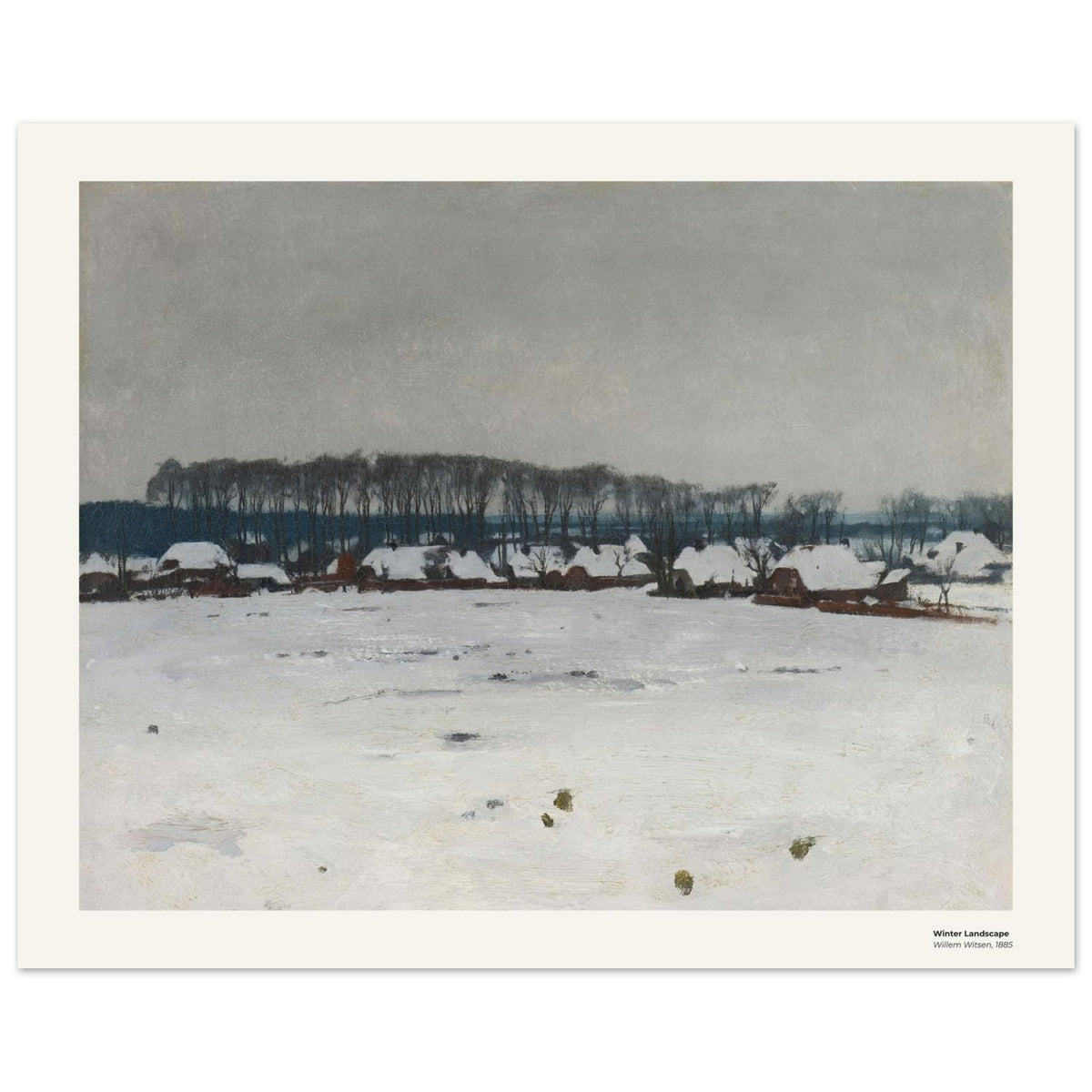 Paysage d'hiver – Willem Witsen, reproduction d'art