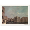 Le Grand Canal en amont du Rialto – Francesco Guardi, détail de la reproduction